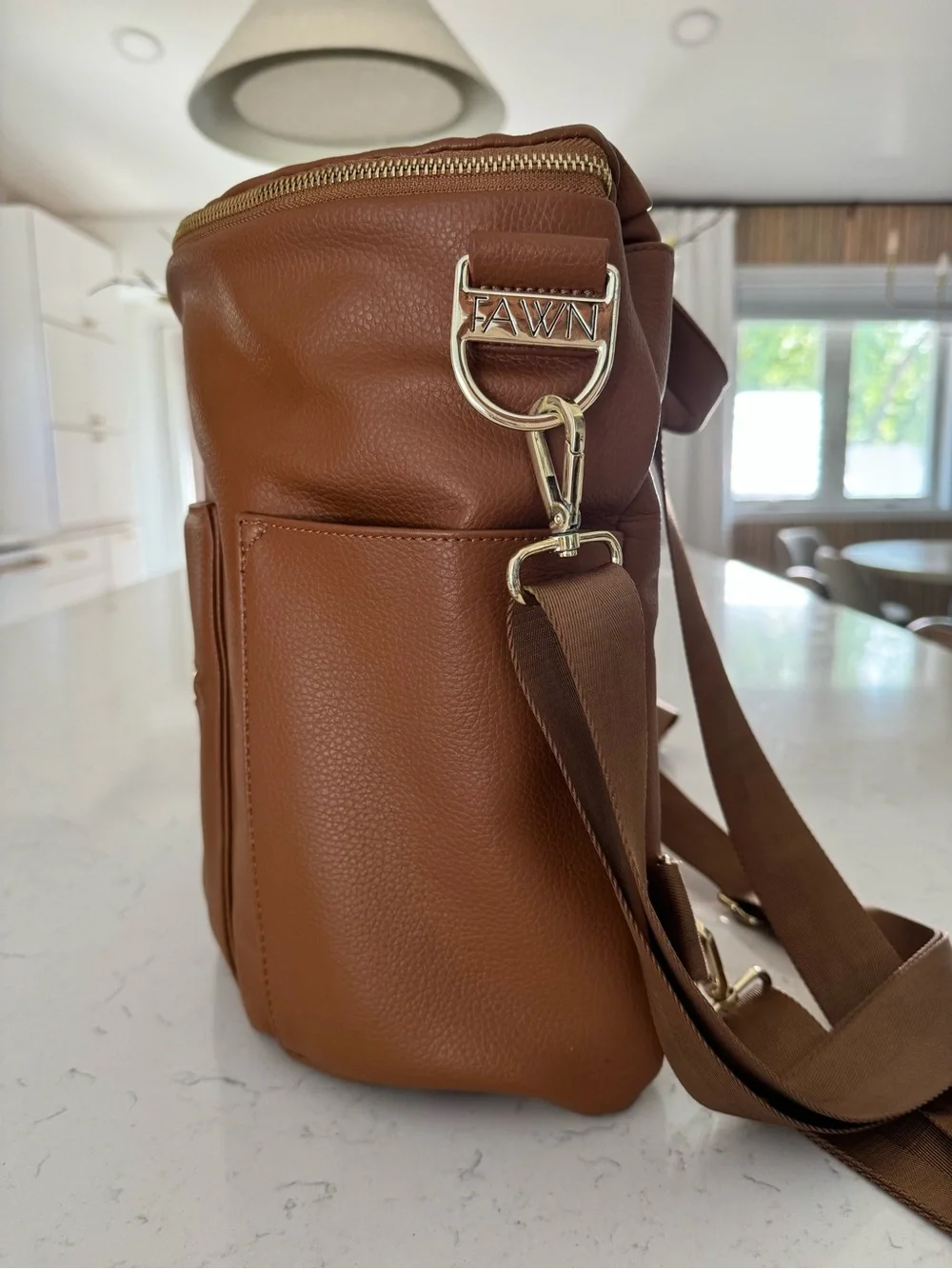 Fawn Design Brown diaper bag Backpack Tote